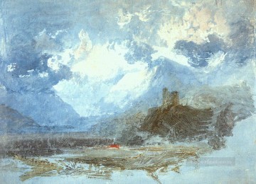 Castillo Dolbadern 1799 Paisaje romántico Joseph Mallord William Turner Montaña Pinturas al óleo